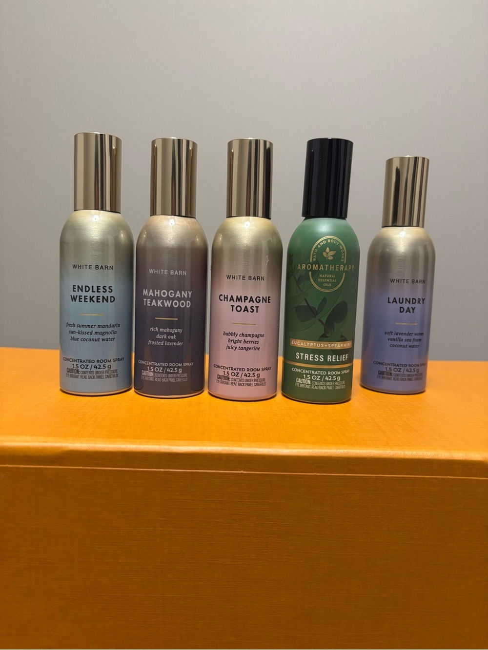 Bath & Body Works White Barn Room Spray Bundle 5 Pc bundle